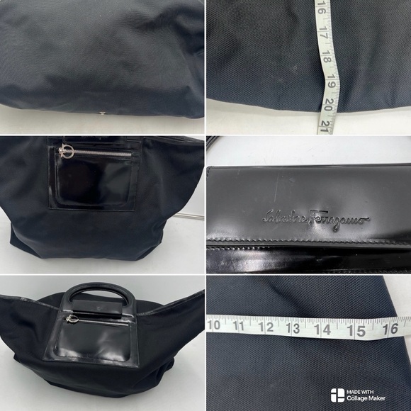 Salvatore Ferragamo Nylon Leather-Trimmed Tote Bag - Picture 5 of 6